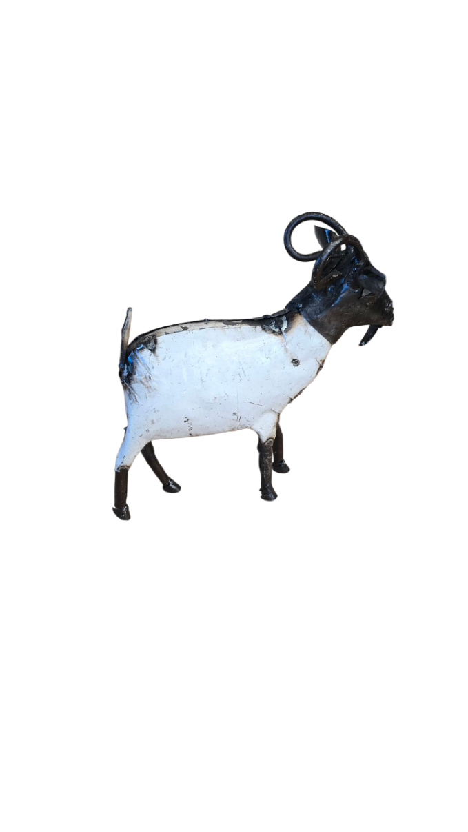METAL WHITE SMALL GOAT