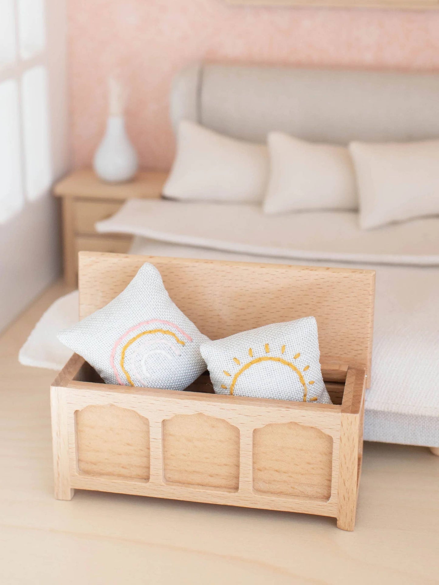 Dollhouse Rainbow + Sunshine Pillow Set