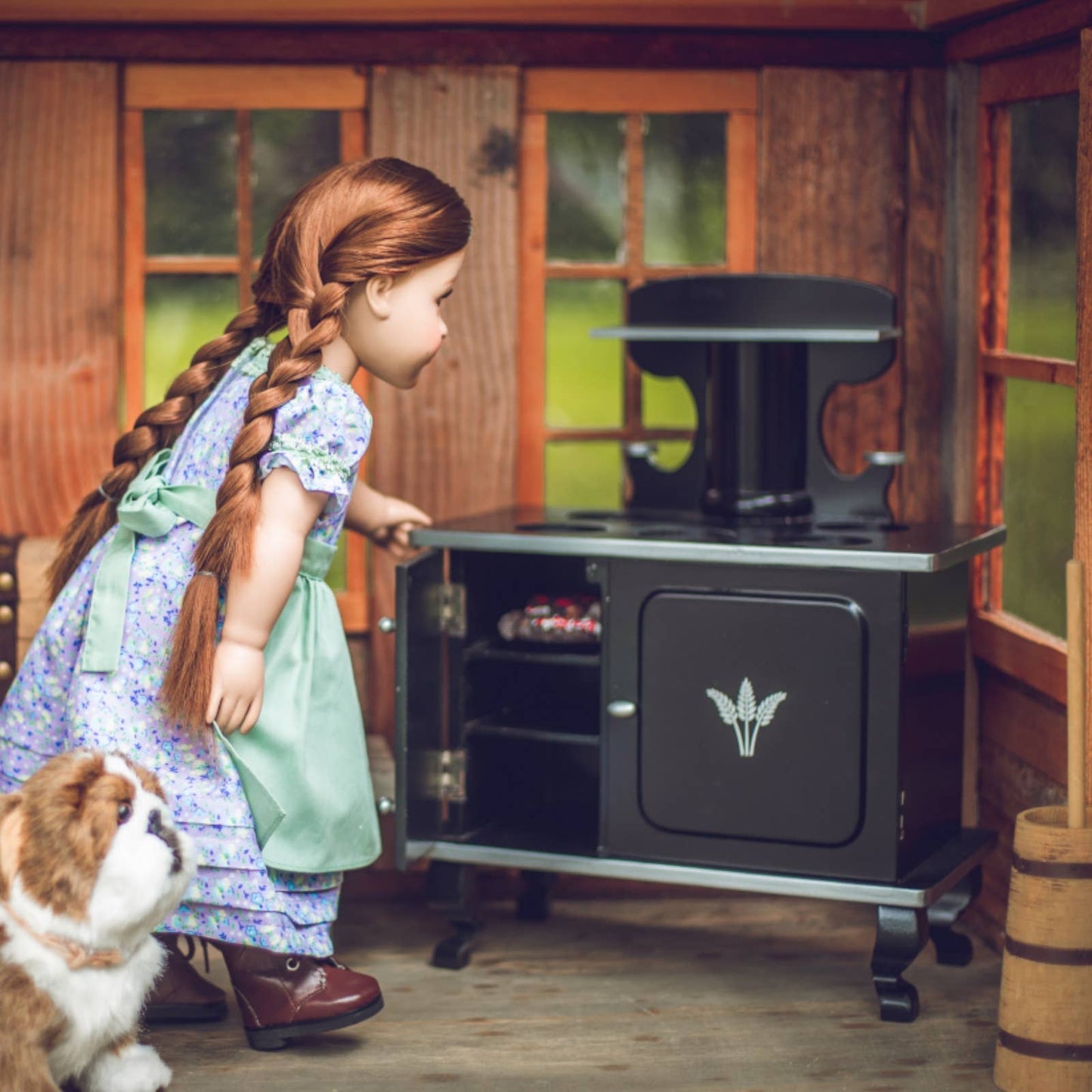 Little House On The Prairie 18" Doll Furniture Wooden Stove