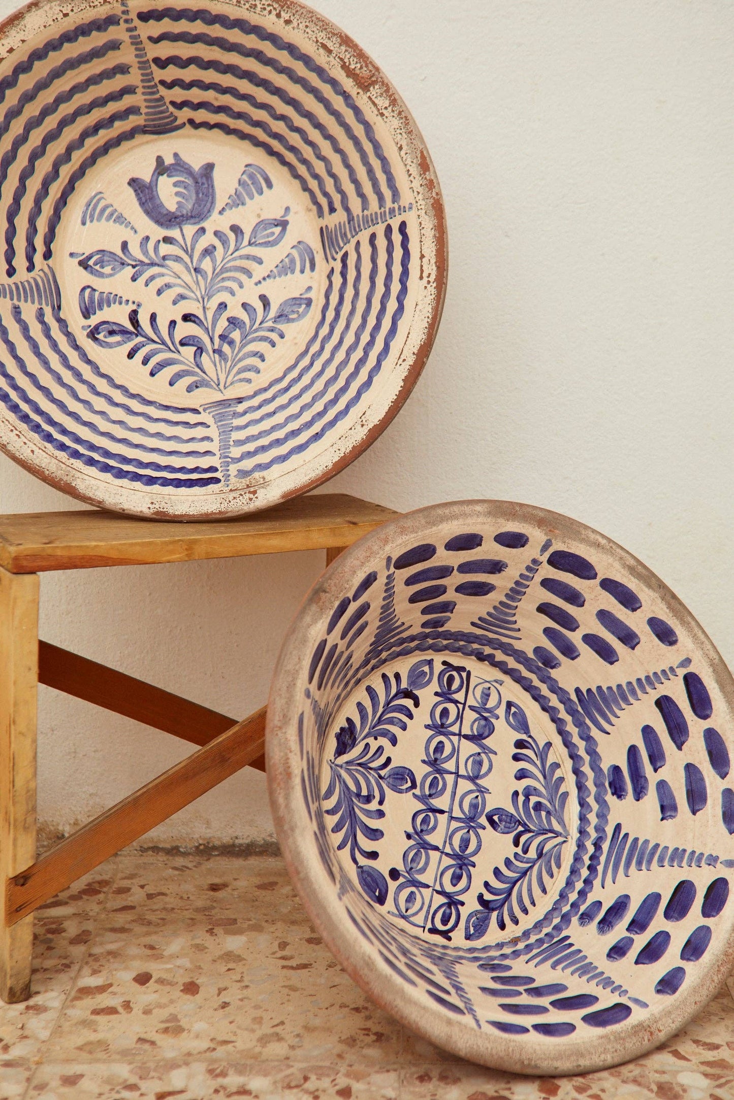 Blue lebrillos granaínos