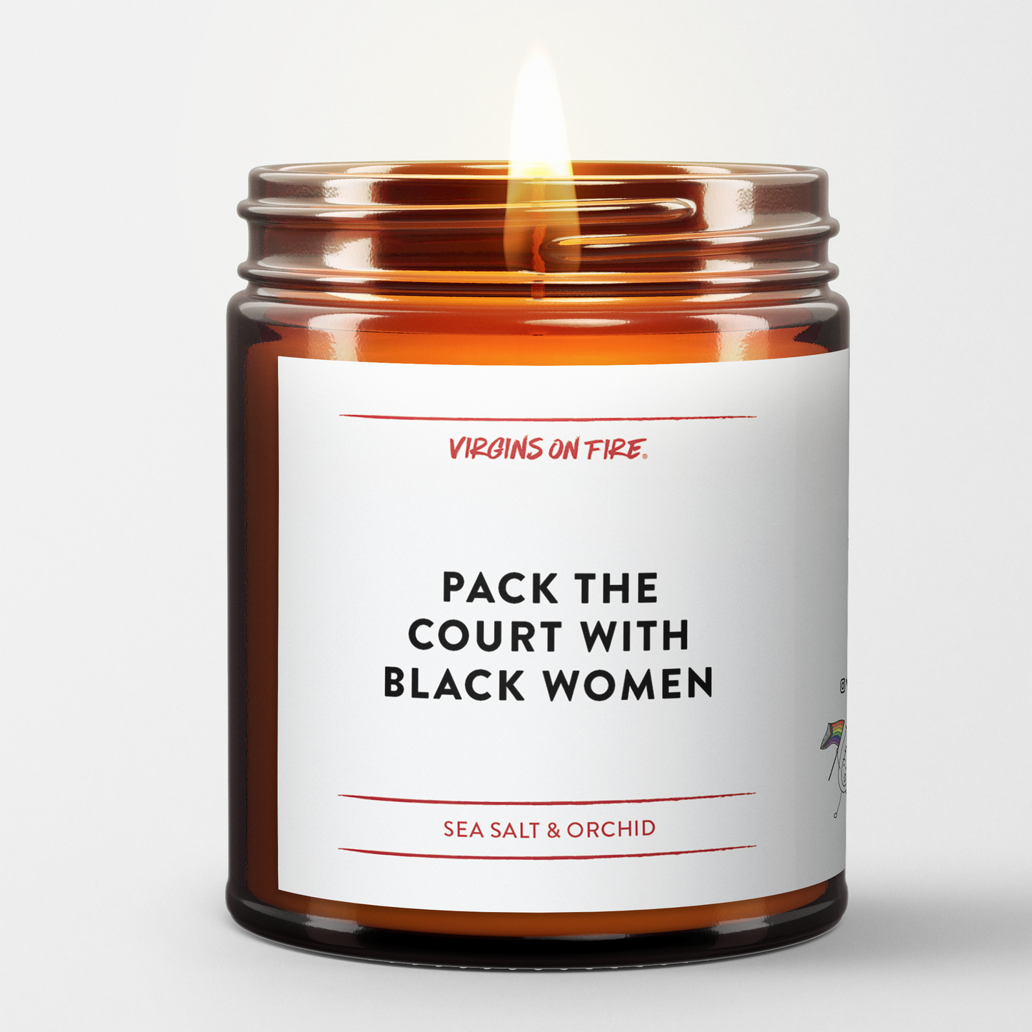 PACK THE COURT WITH BLACK WOMEN (Sea Salt & Orchid) Candle