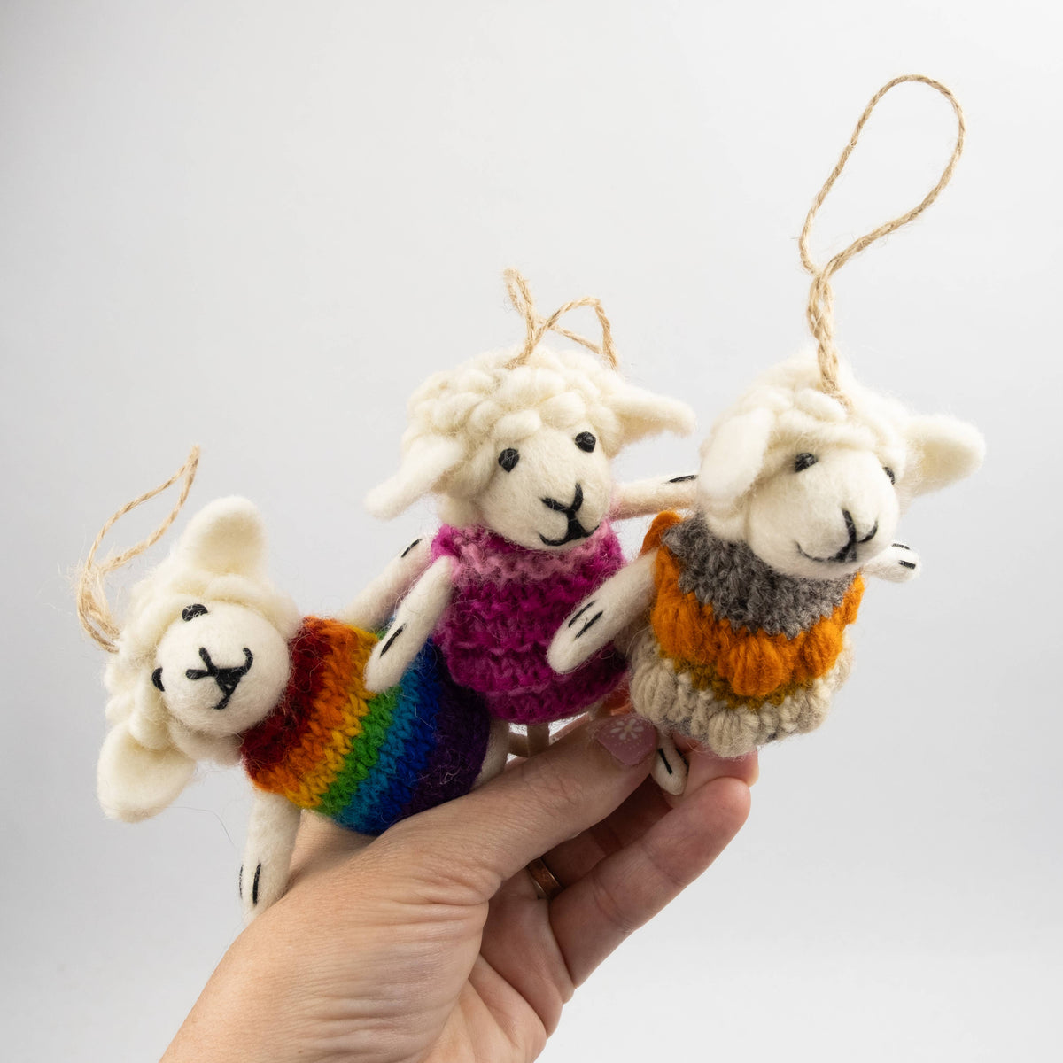 Ornament - Sheep with Knit Sweater
