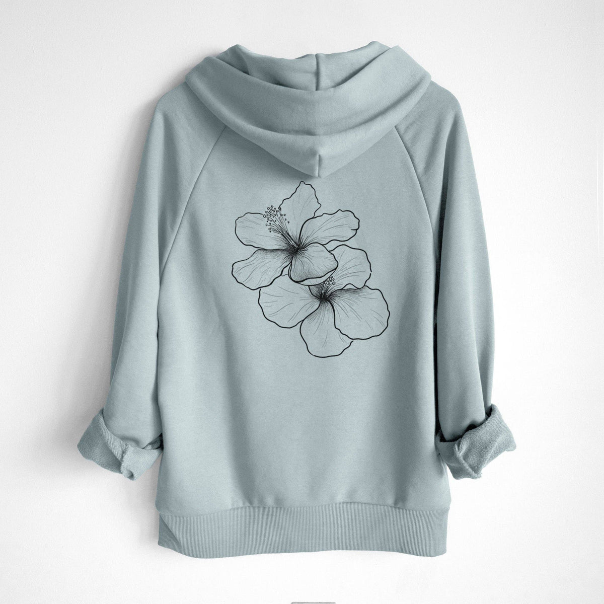 Hibiscus Flowers - UltraLuxe Heavyweight French Terry Hoodie