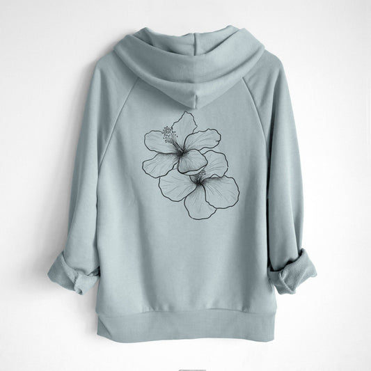 Hibiscus Flowers - UltraLuxe Heavyweight French Terry Hoodie