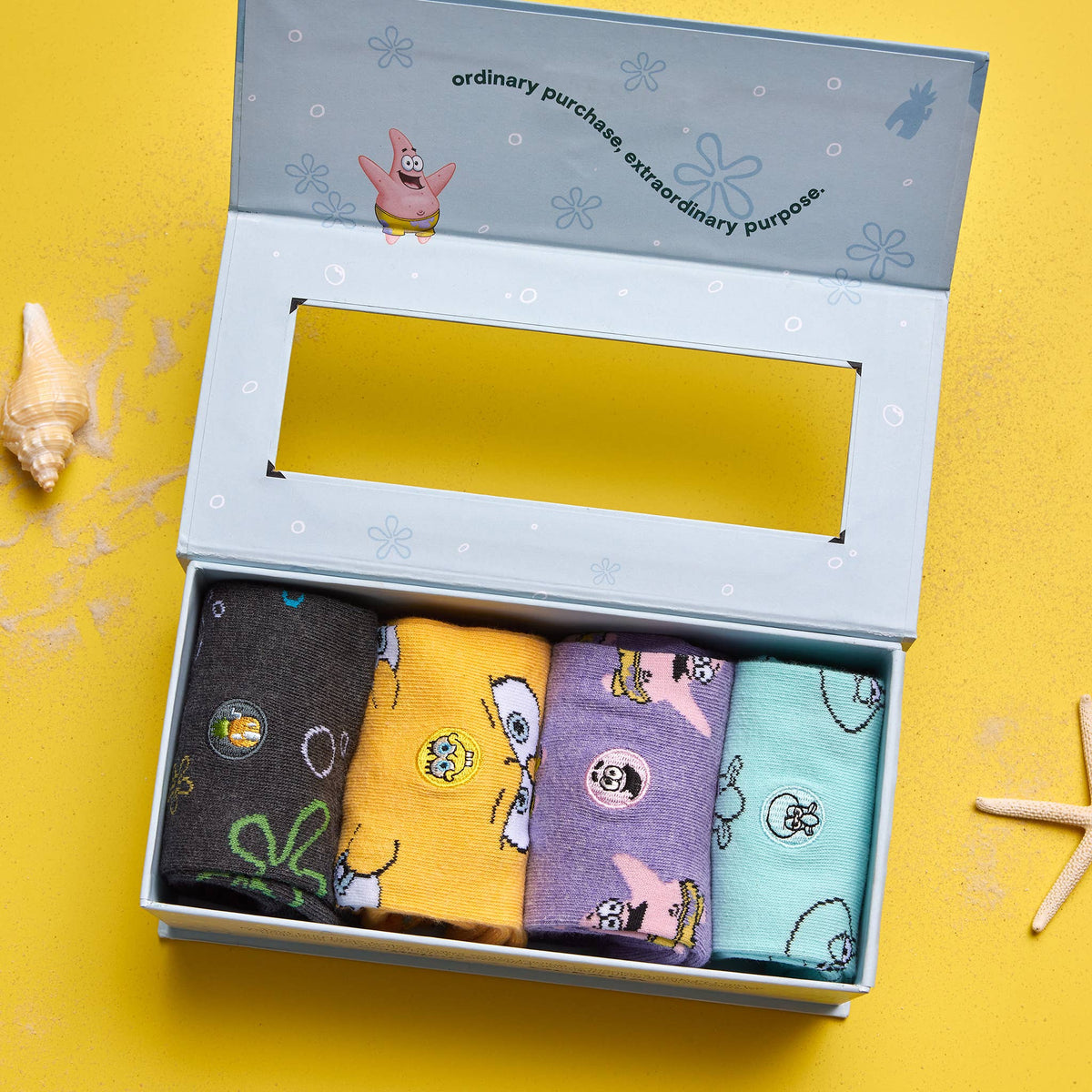 Boxed Set SpongeBob Socks that Protect Oceans