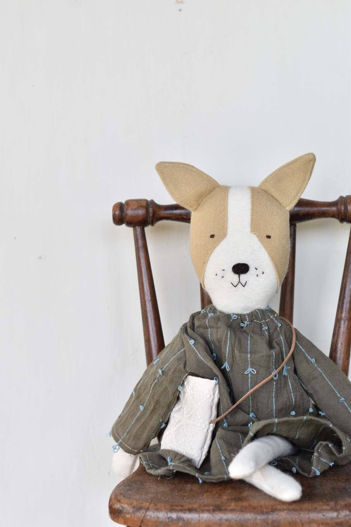 Fig the Frenchie Dog - Mossy Orchard Dress