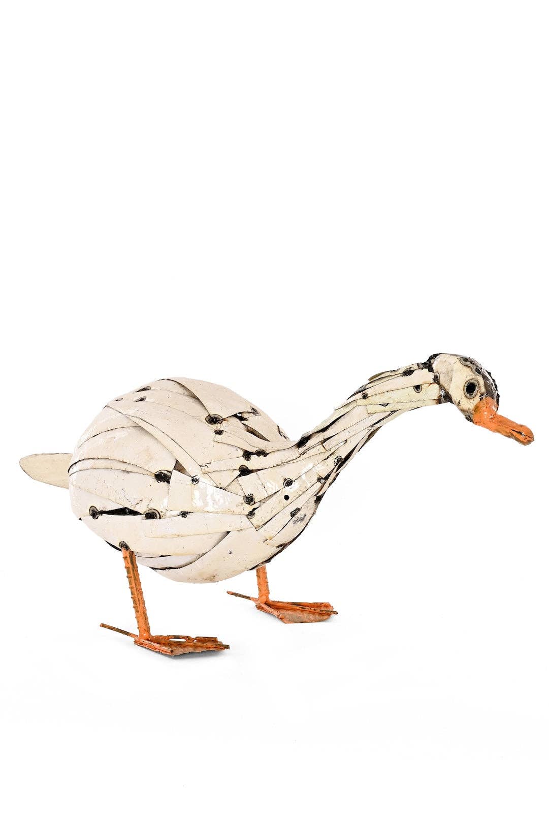 Curious Goose Recycled Metal Sculpture