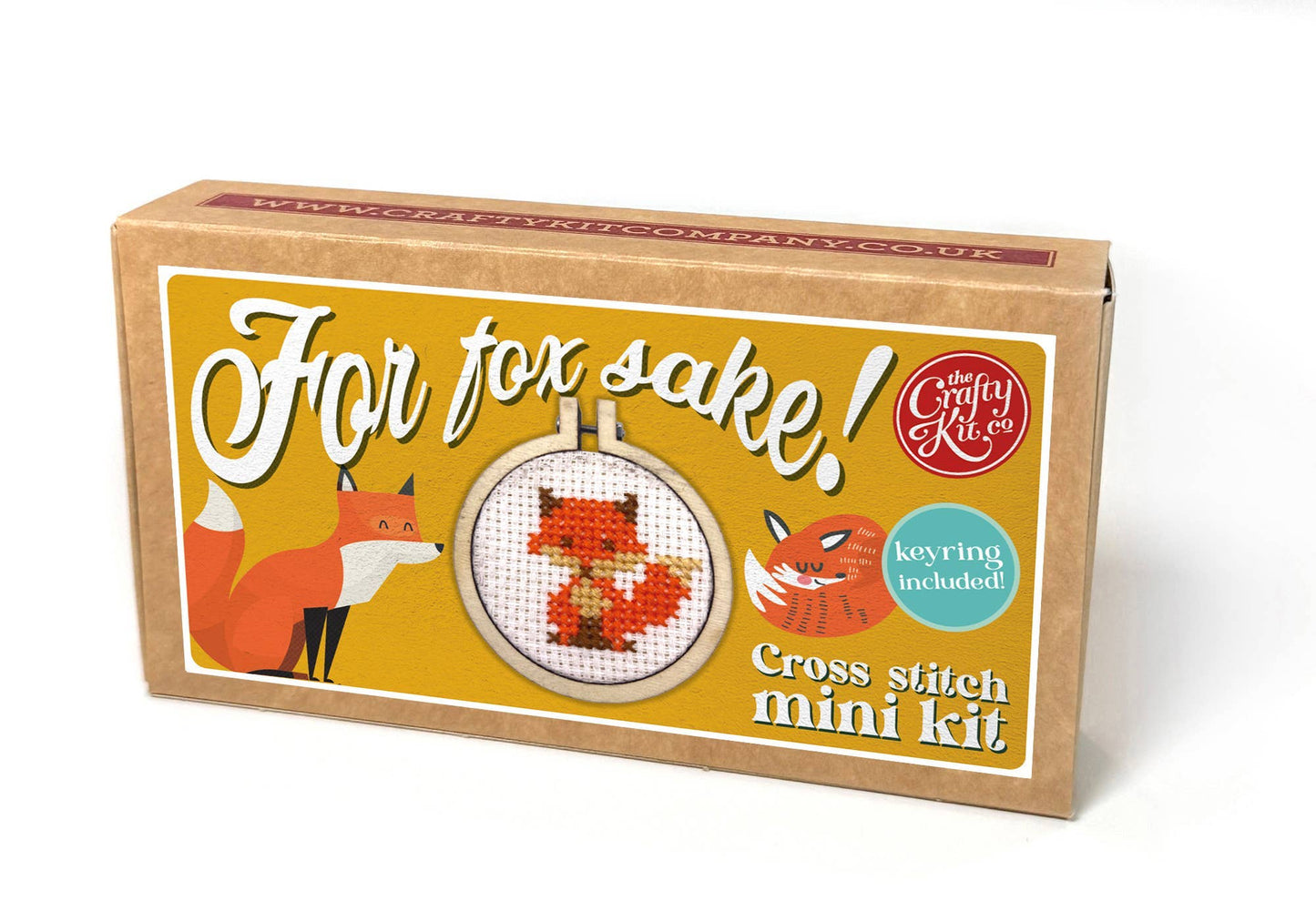 For Fox Sake! Mini Matchbox Cross Stitch Kit