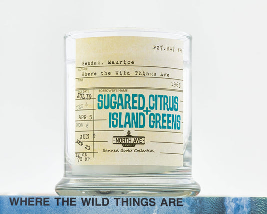 Banned Book Candle / Where the Wild Things Are / Book Gift