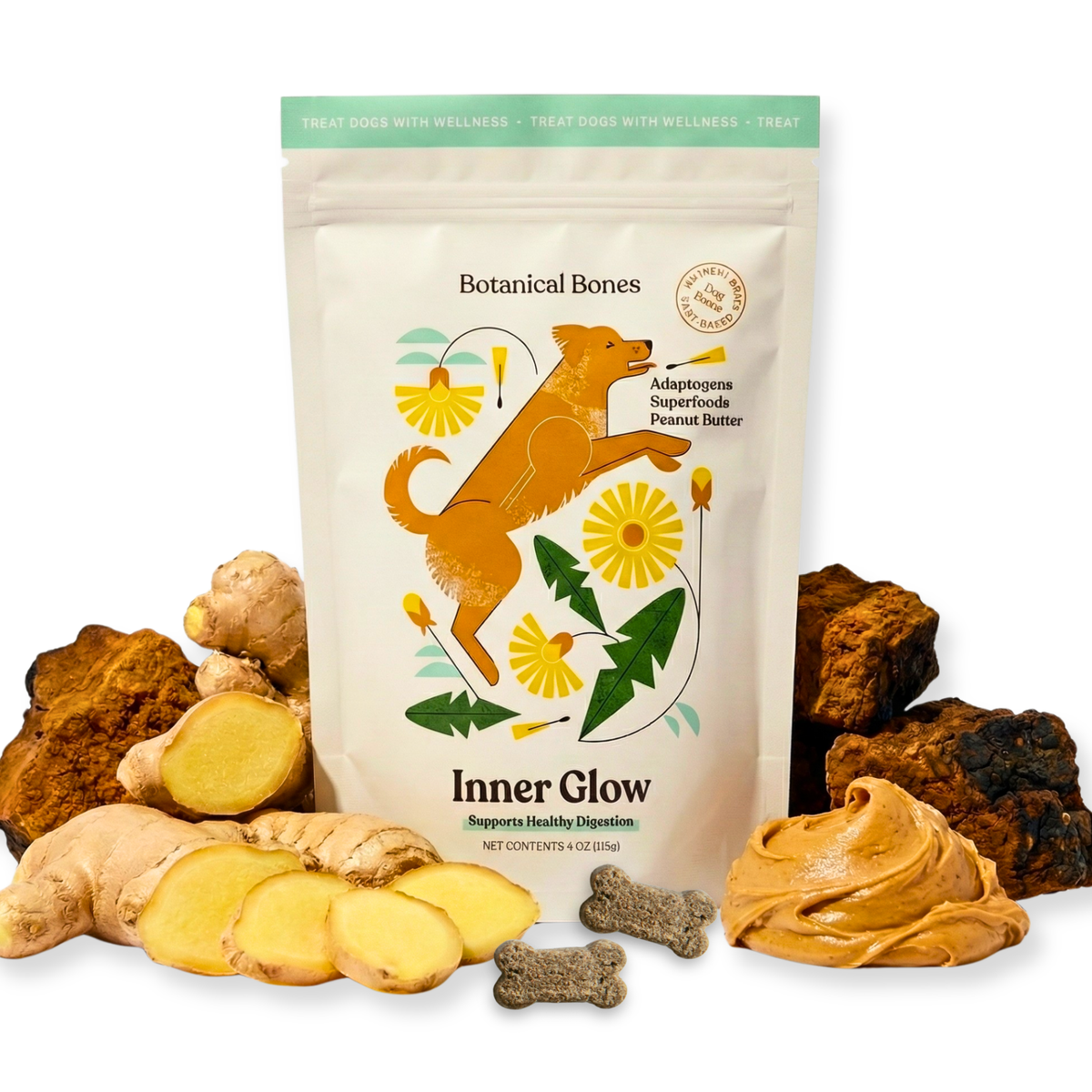 Botanical Bones: Retail Ready Bundle. Functional Dog Treats.