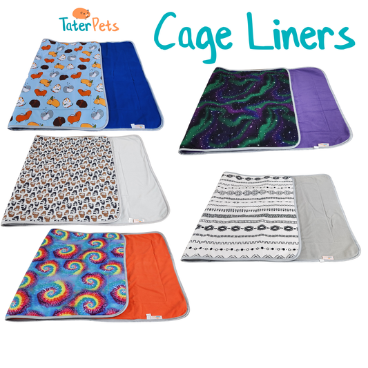 Fleece Cage Liners with Absorbent Layer for Guinea Pigs