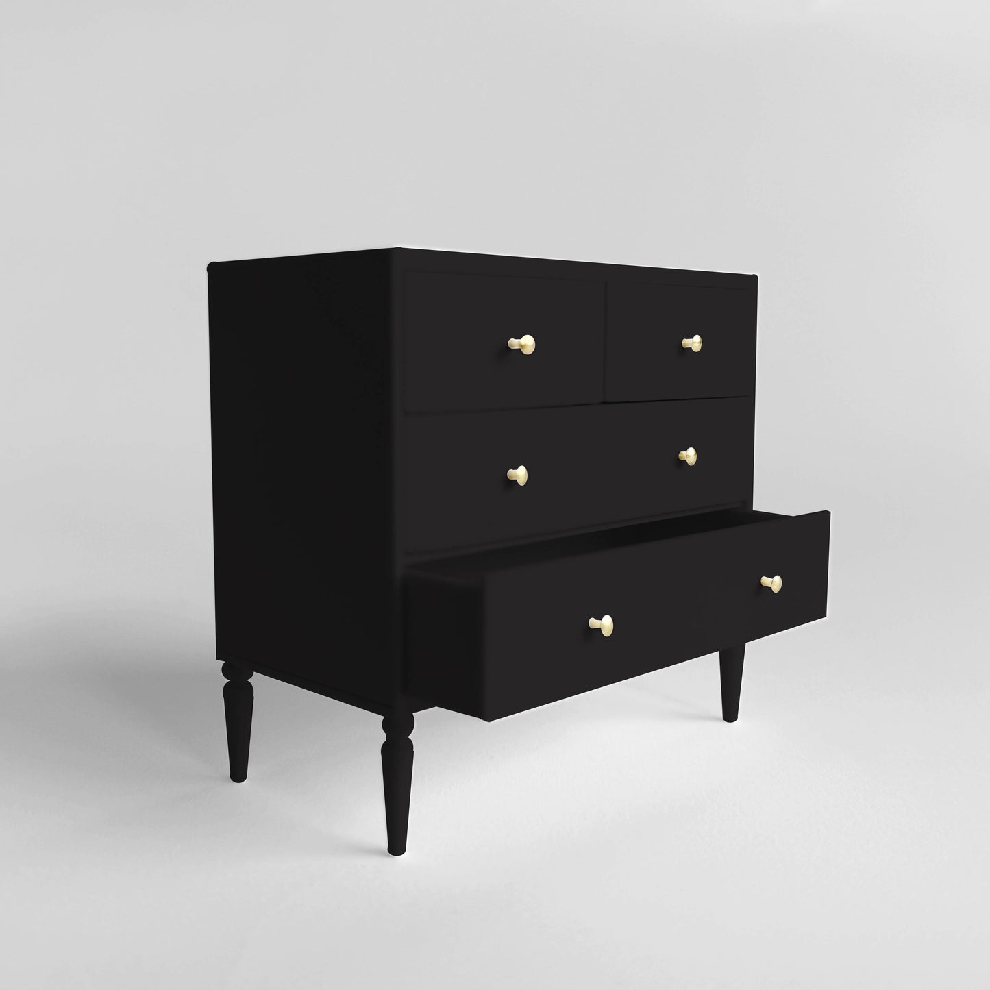 1:12 Scale Dollhouse Dresser, 4-Drawer