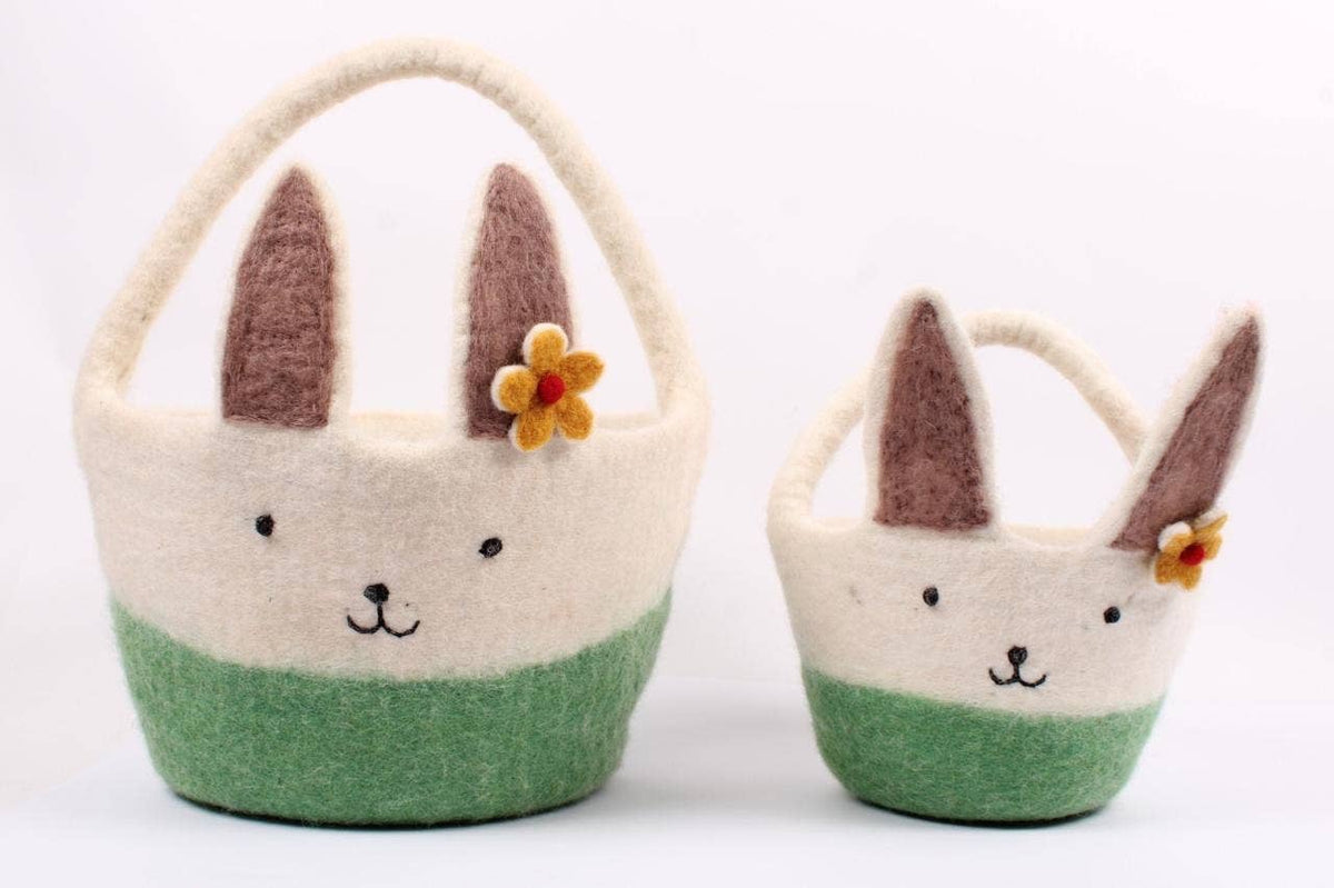 Easter Decor - Pastel Easter Bunny Basket