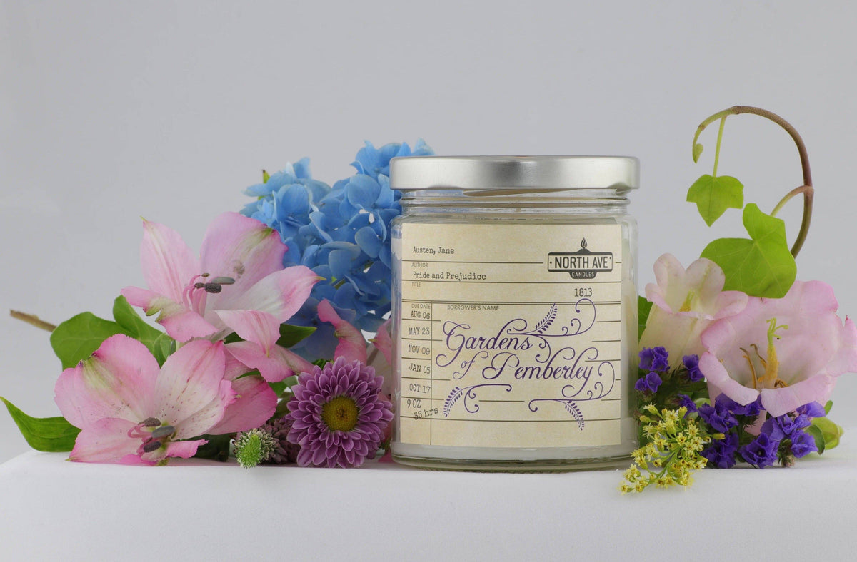 Book Candle / Pride and Prejudice / Jane Austen Gift /