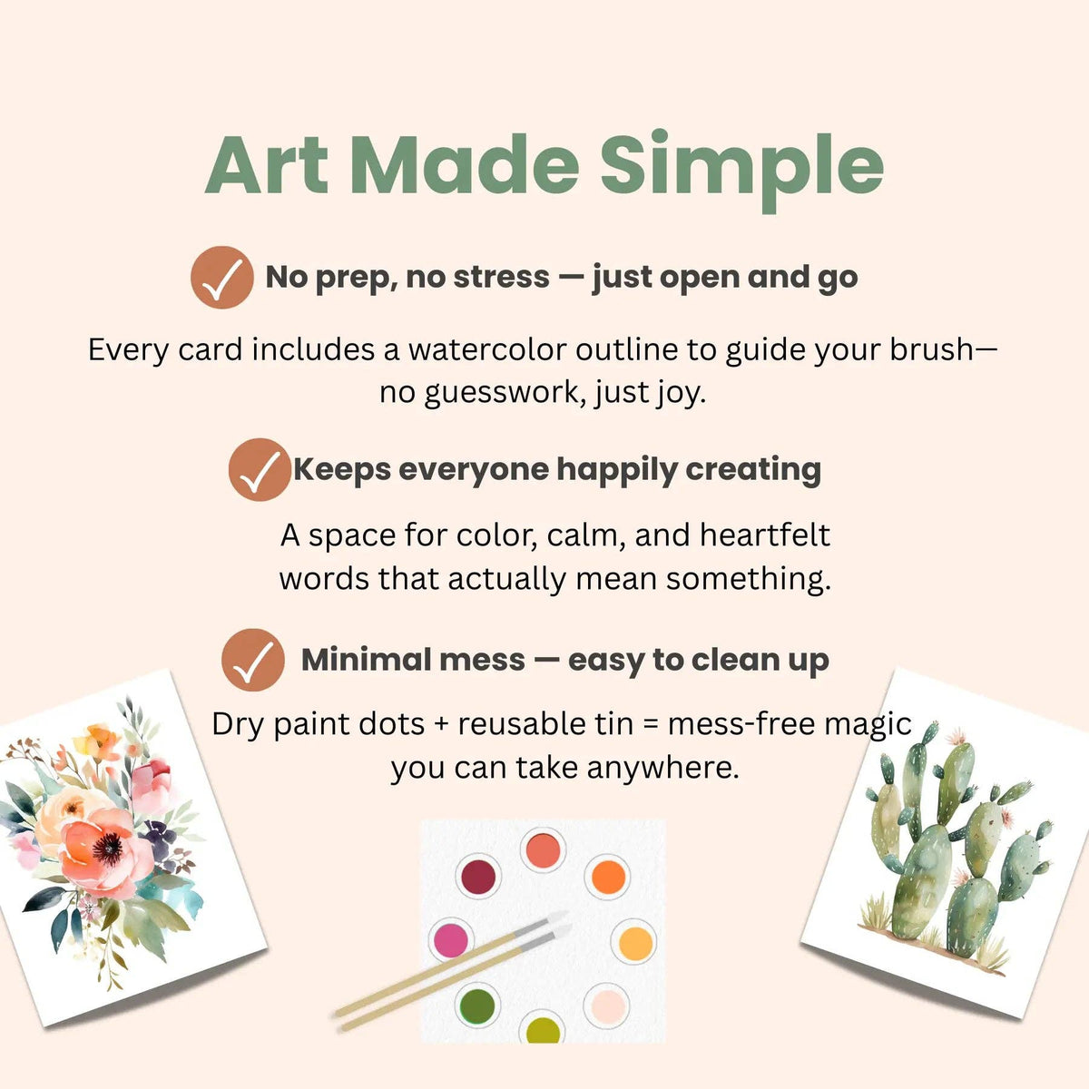 All-in-One Watercolor Art Prints + Postcards: Folk Art (Copy)