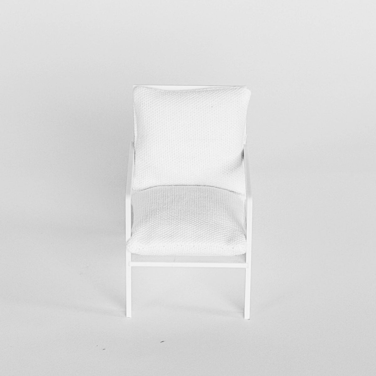 Modern Miniature Armchair – 1:12 Scale Dollhouse Furniture