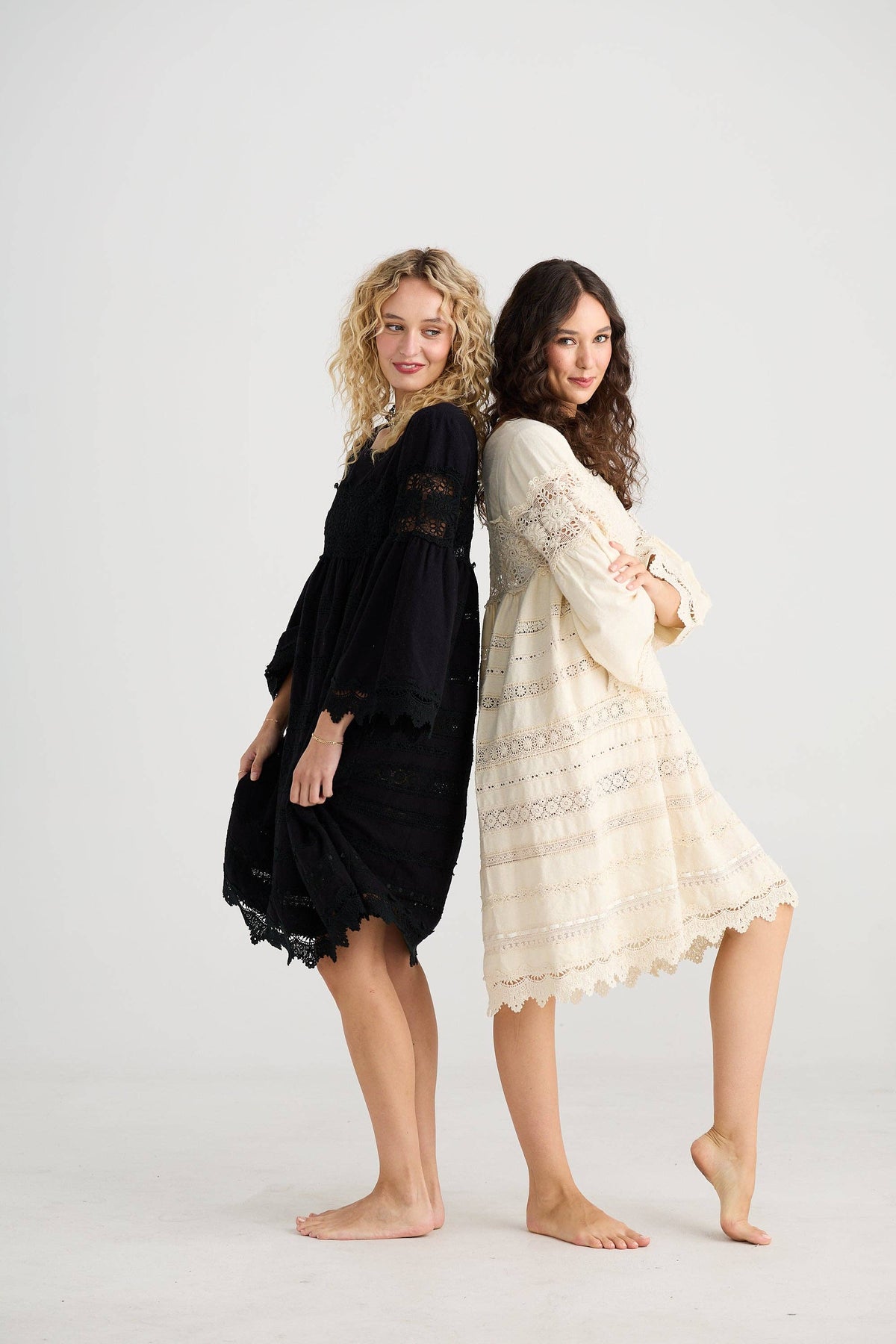 Sweetpea lace Dress. Vanilla.