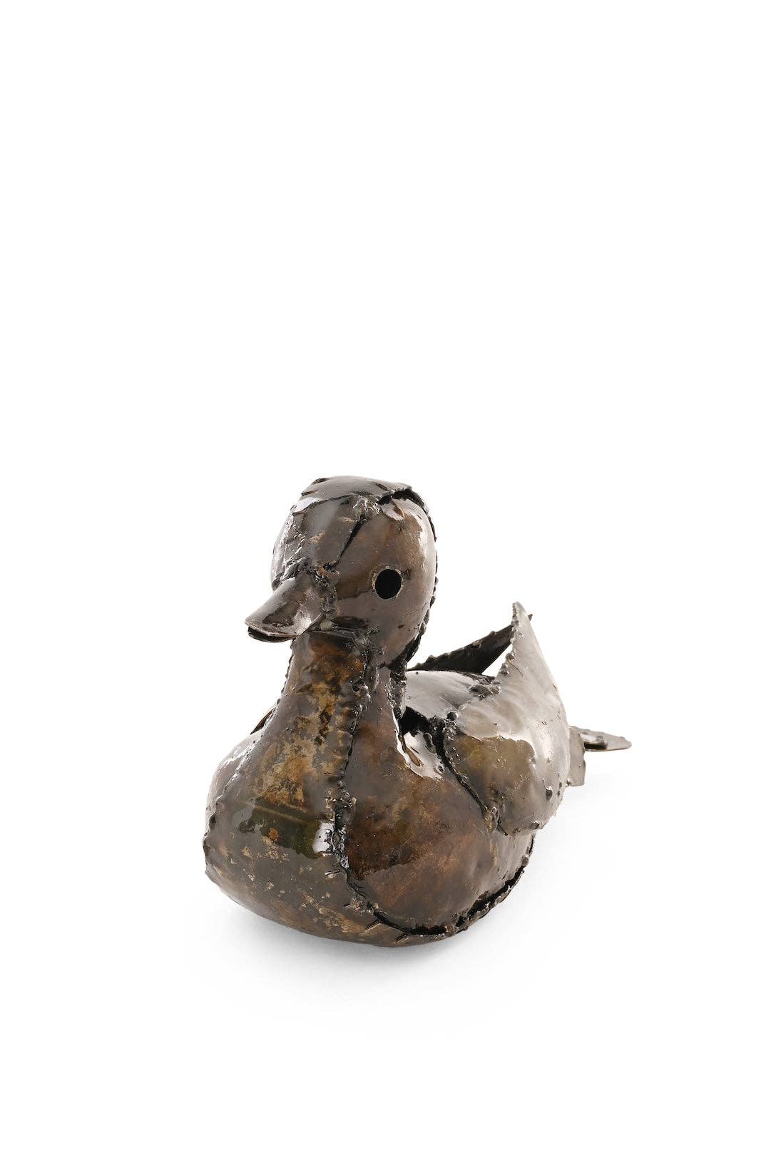 Recycled Metal Resting Baby Gosling