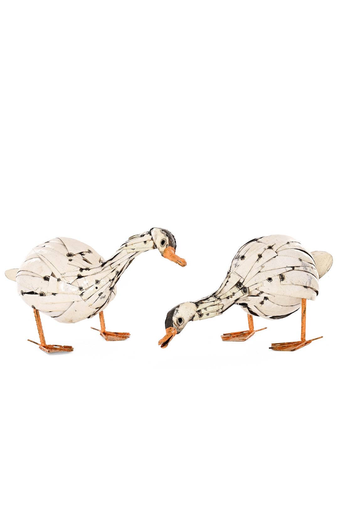 Curious Goose Recycled Metal Sculpture