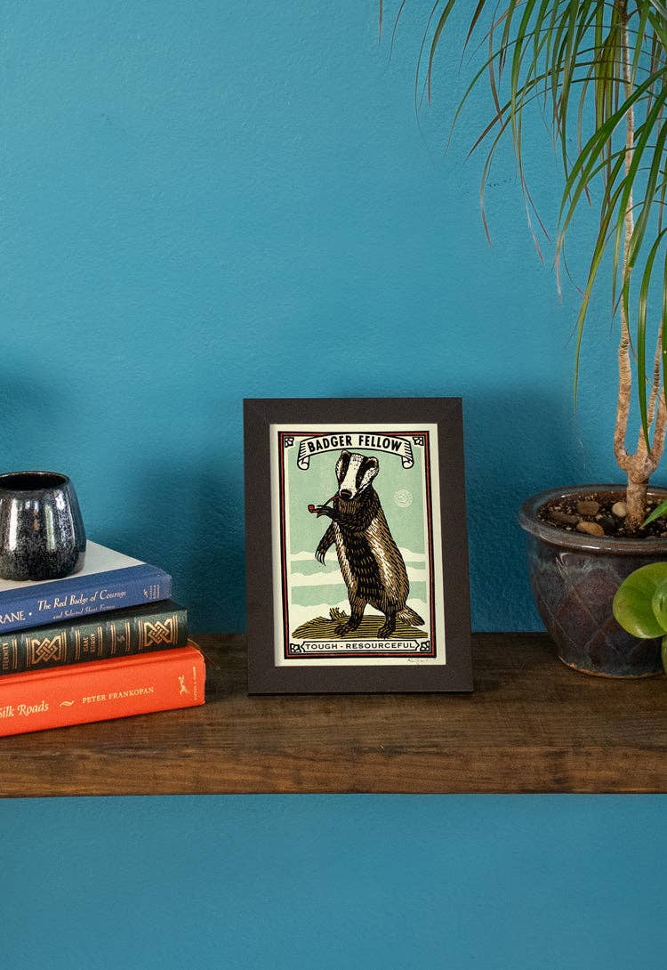 Badger Fellow Print