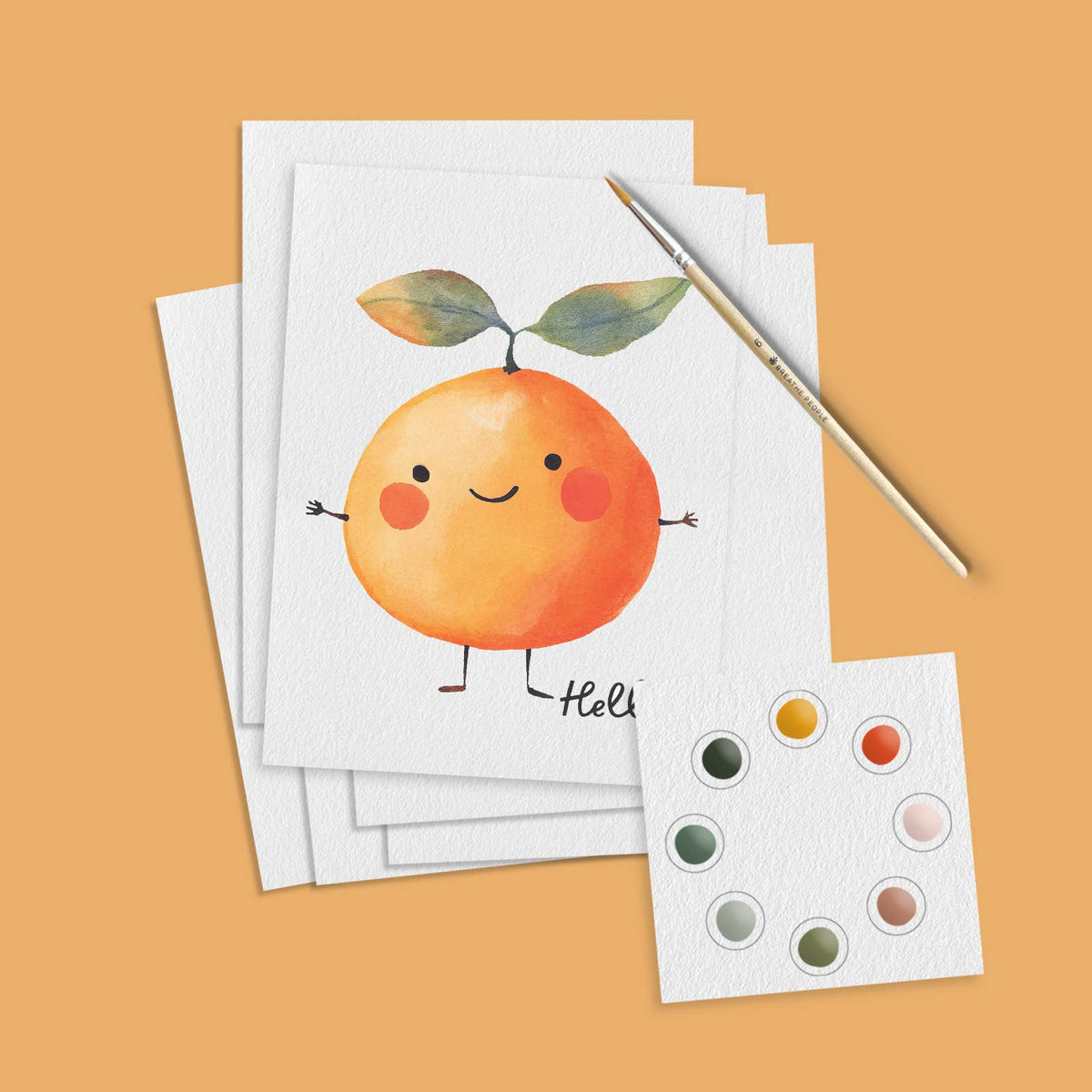 All in One Kids Watercolor Happy Fruits Fruits