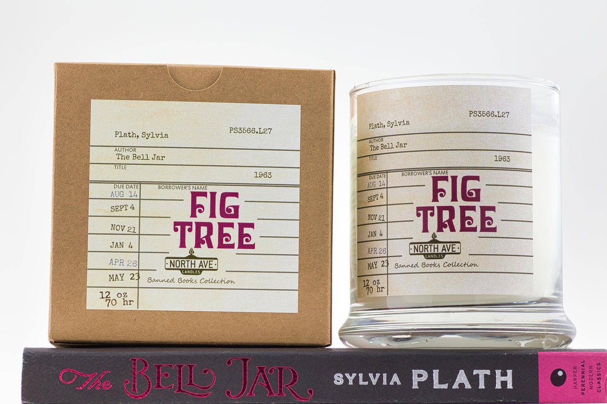 Banned Book Candle / The Bell Jar / Feminist Gift / bookish
