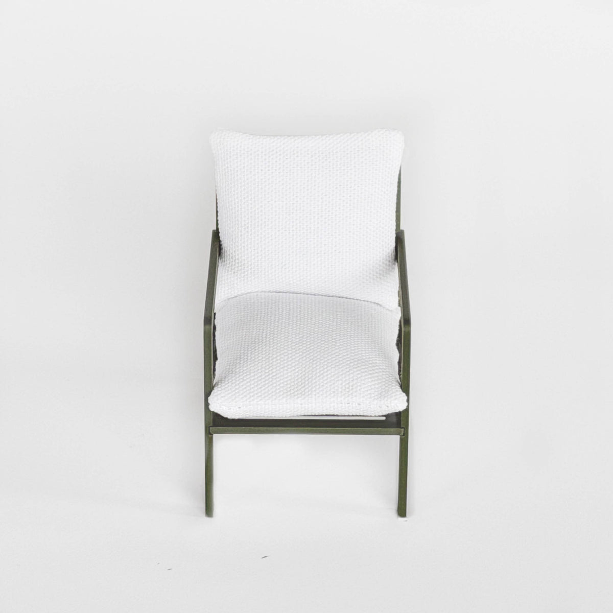 Modern Miniature Armchair – 1:12 Scale Dollhouse Furniture