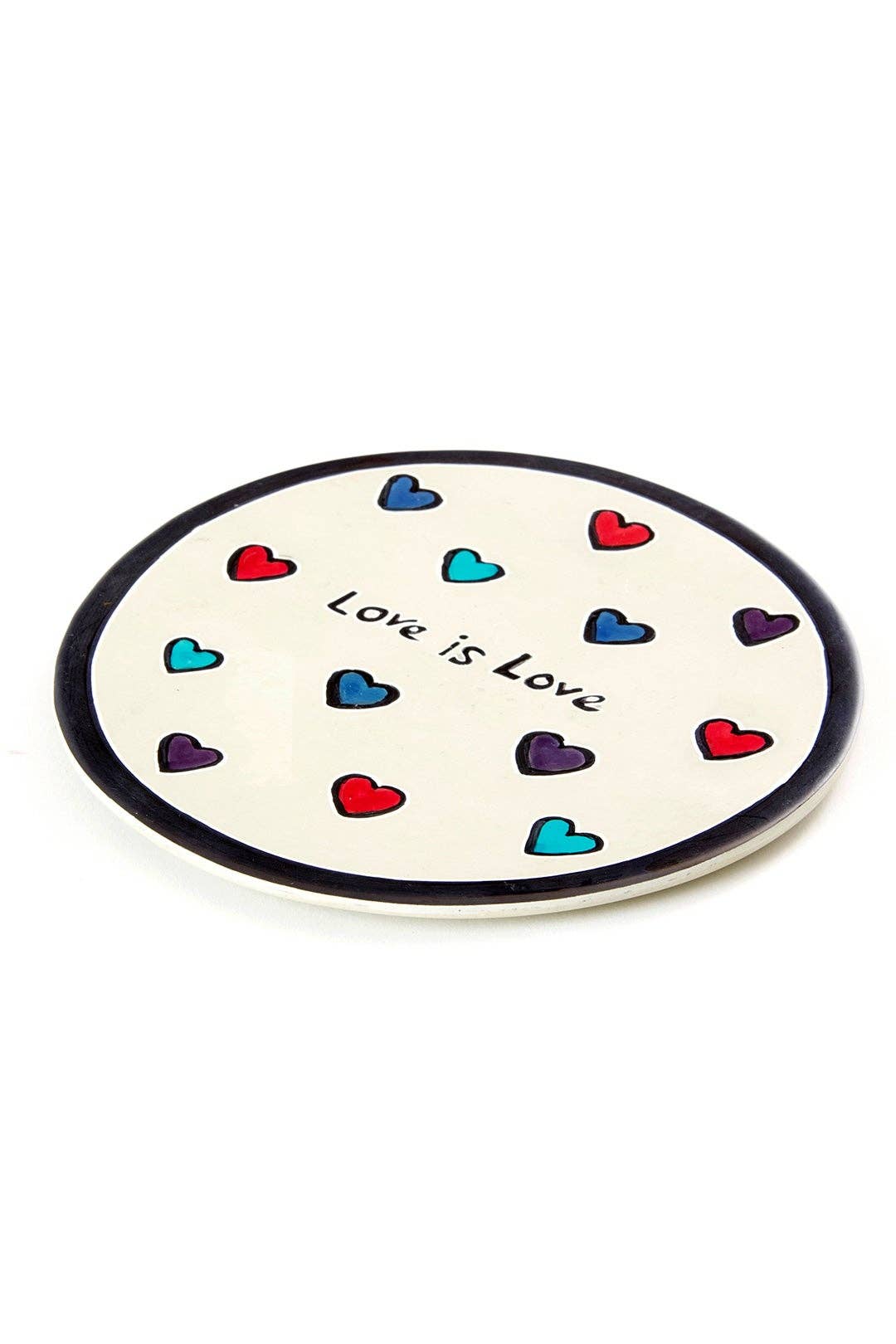 Kenyan Soapstone Love is Love Decorative Plate - Valentine's Day Gifts