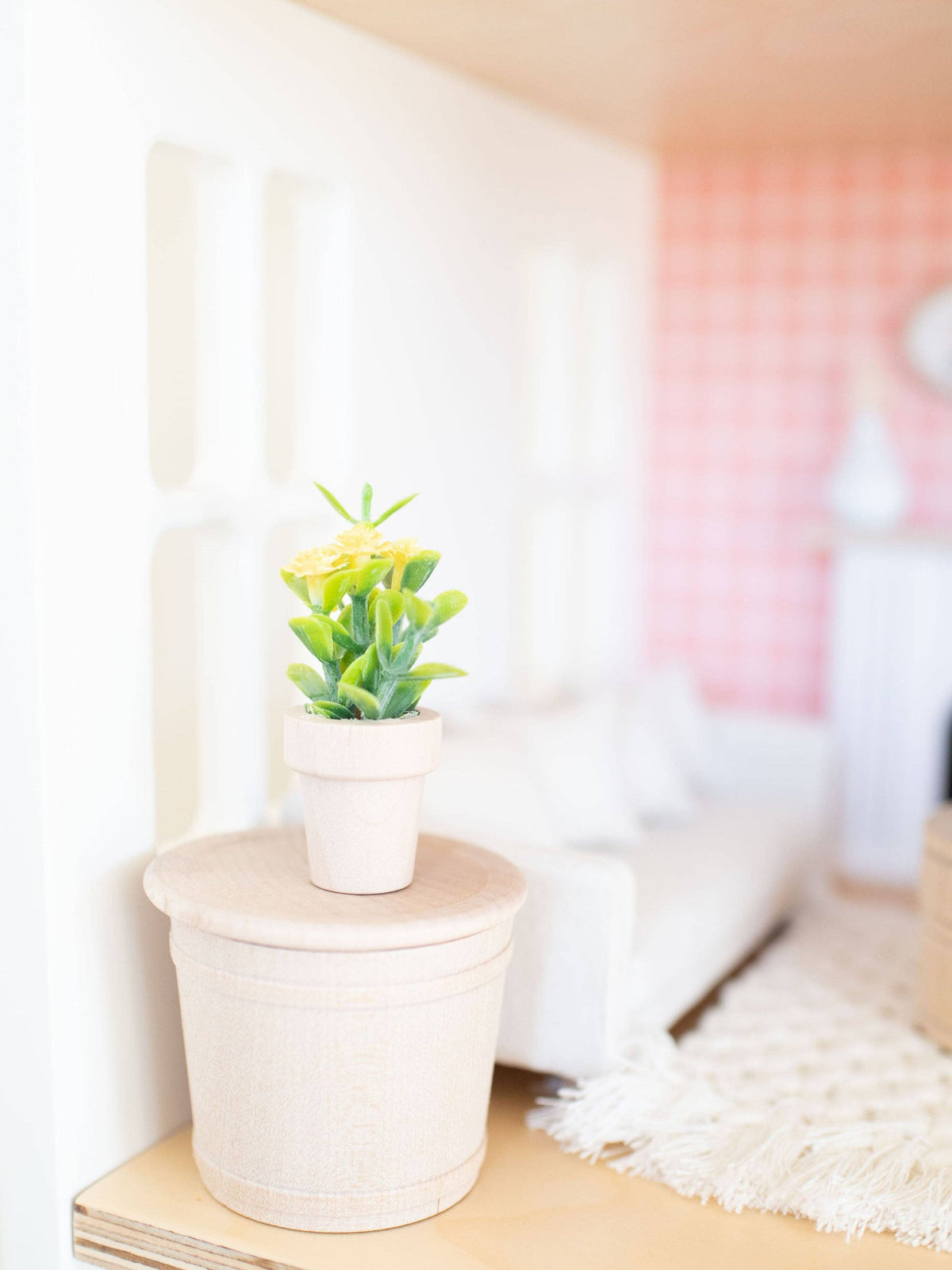 Dollhouse Spring Potted Flower Plant | Various Sizes Colors