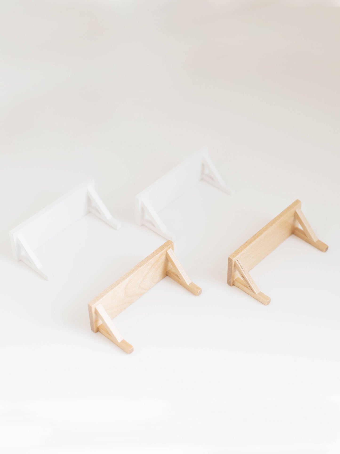 Dollhouse Bracketed Wall Shelf | Two Finishes