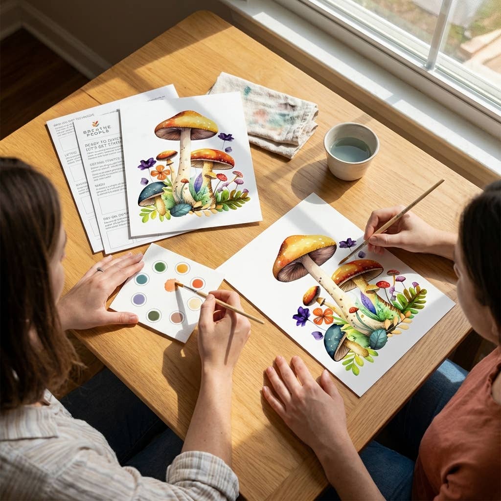 Mushroom All-In-One Watercolor Kit