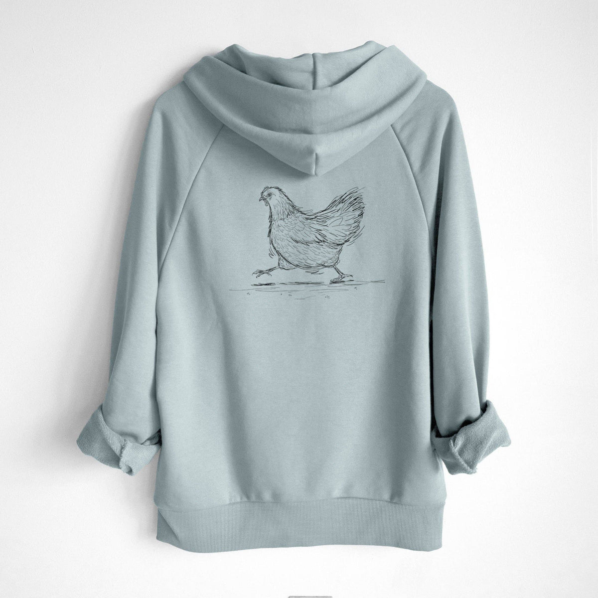 Hurried Hen - Orpington Chicken - UltraLuxe Heavyweight French Terry Hoodie