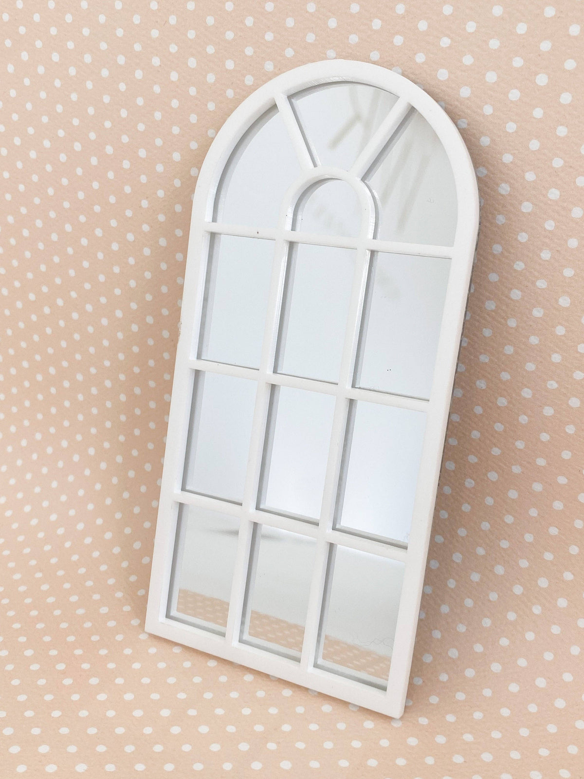 Dollhouse Arched Floor Mirror | White or Black