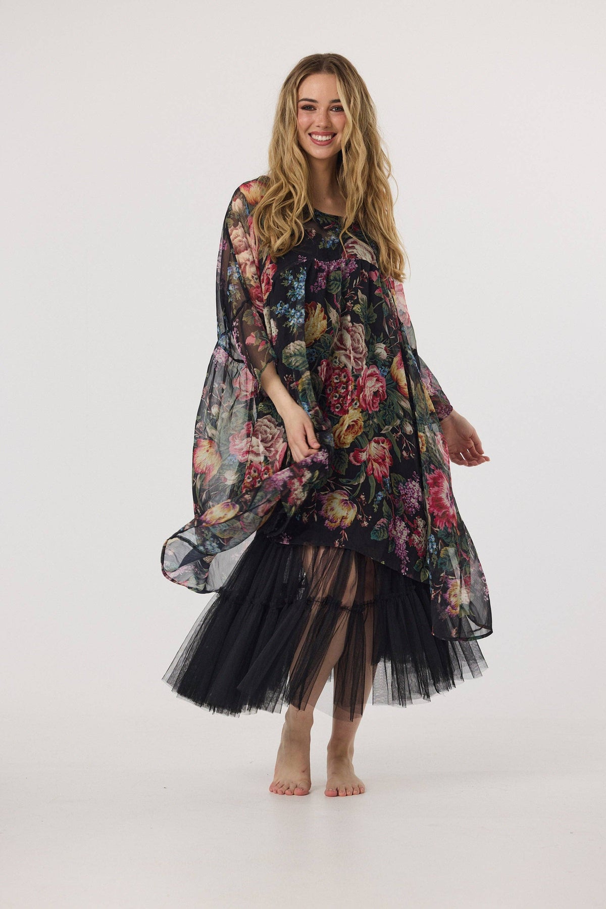 Ariette Tulle Tutu in Midnight Black.