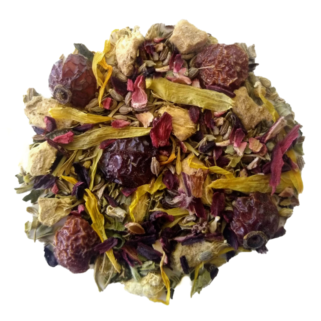 Sorry to Hear You're Such a Pussy: wellness herbal loose leaf tea blend