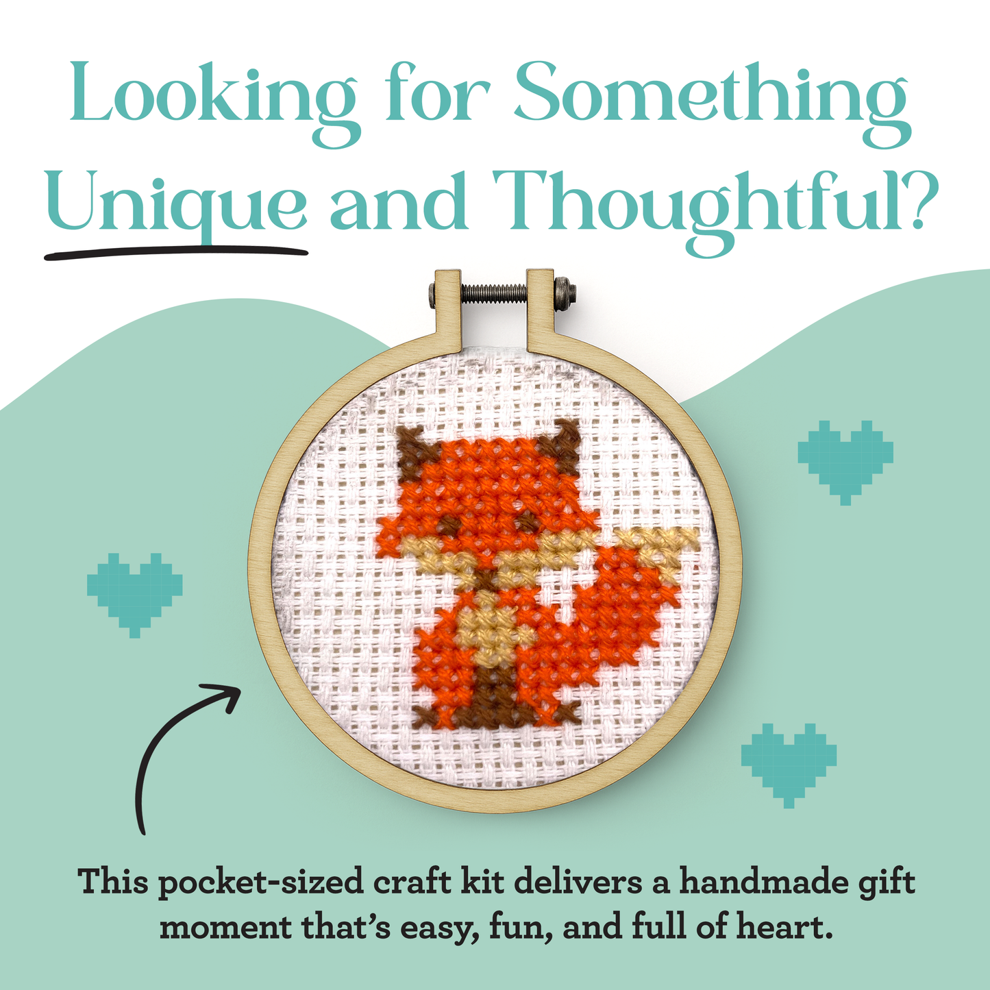 For Fox Sake! Mini Matchbox Cross Stitch Kit