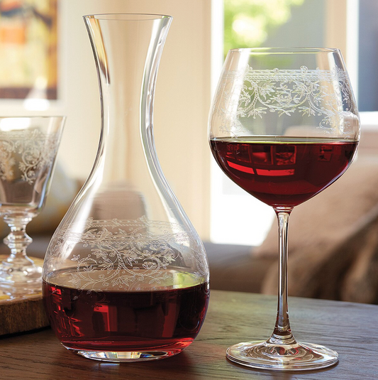 Lucca Burgandy Glasses