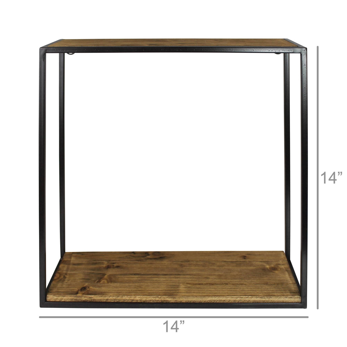 Milo Shelf, Wood & Metal - Sq, Lrg