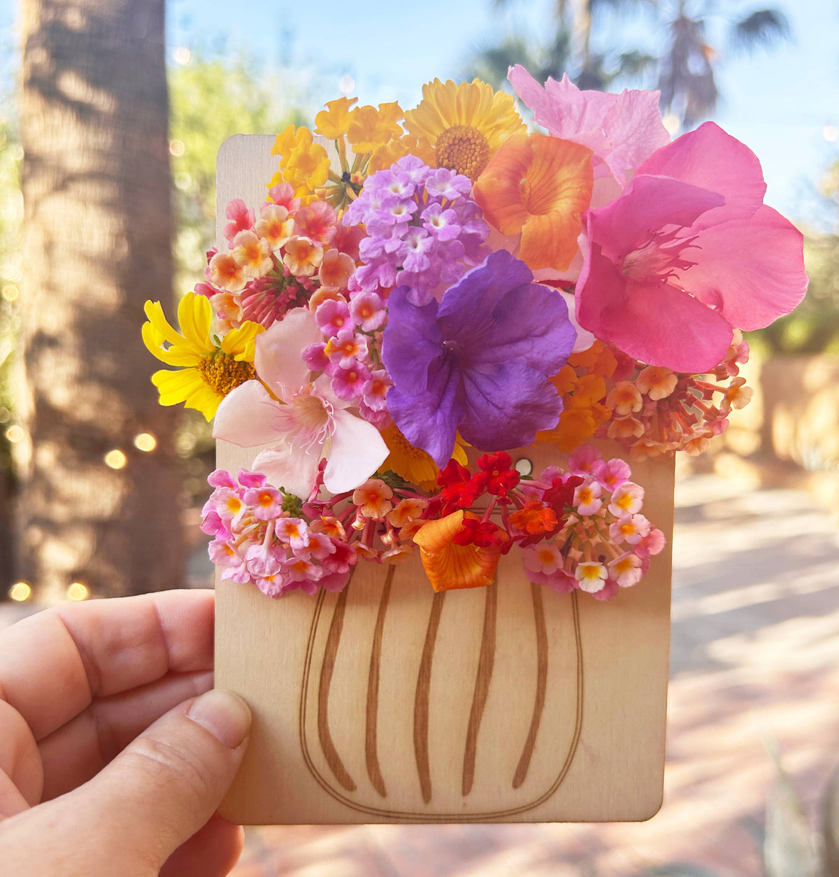Nature Walk Bouquet- Flower Collecting Gift + Activity Board