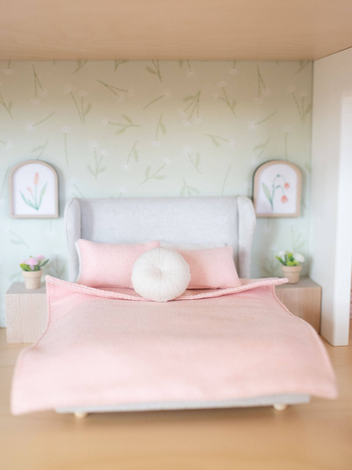Dollhouse Floral Wall Print | Arch | Flowers Tulip Lilies