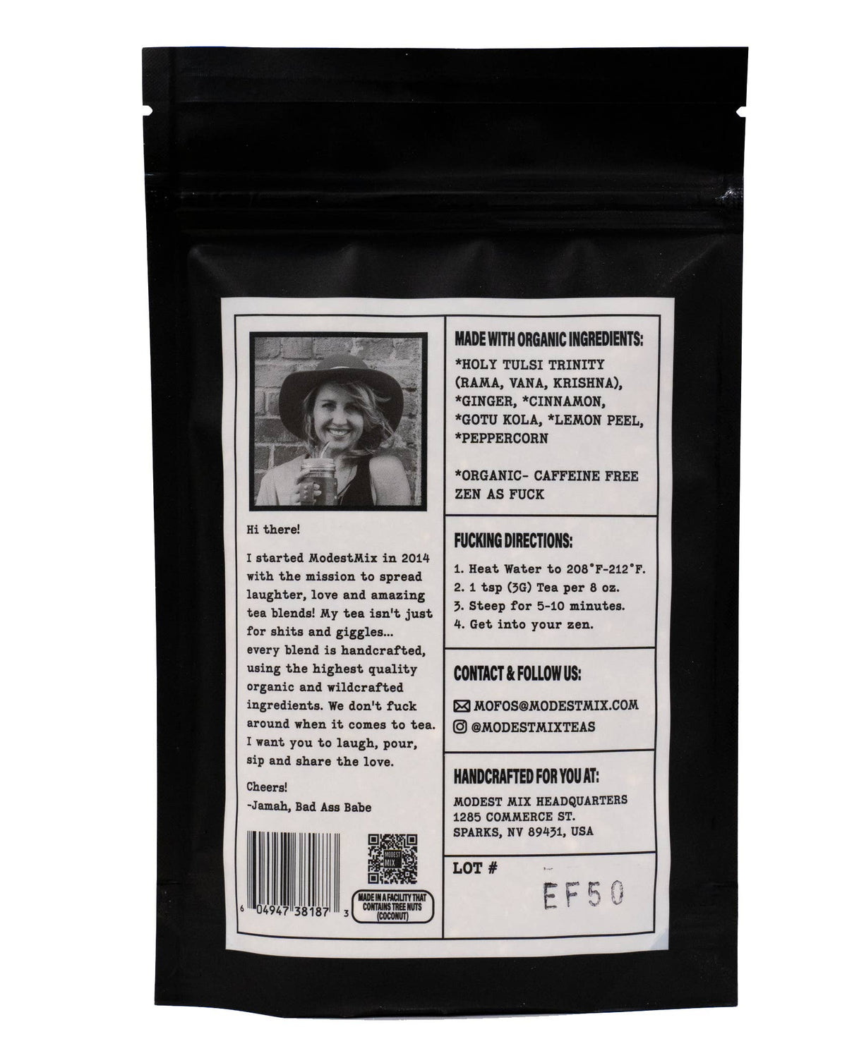 Zen as Fuck: calming herbal loose leaf tea blend