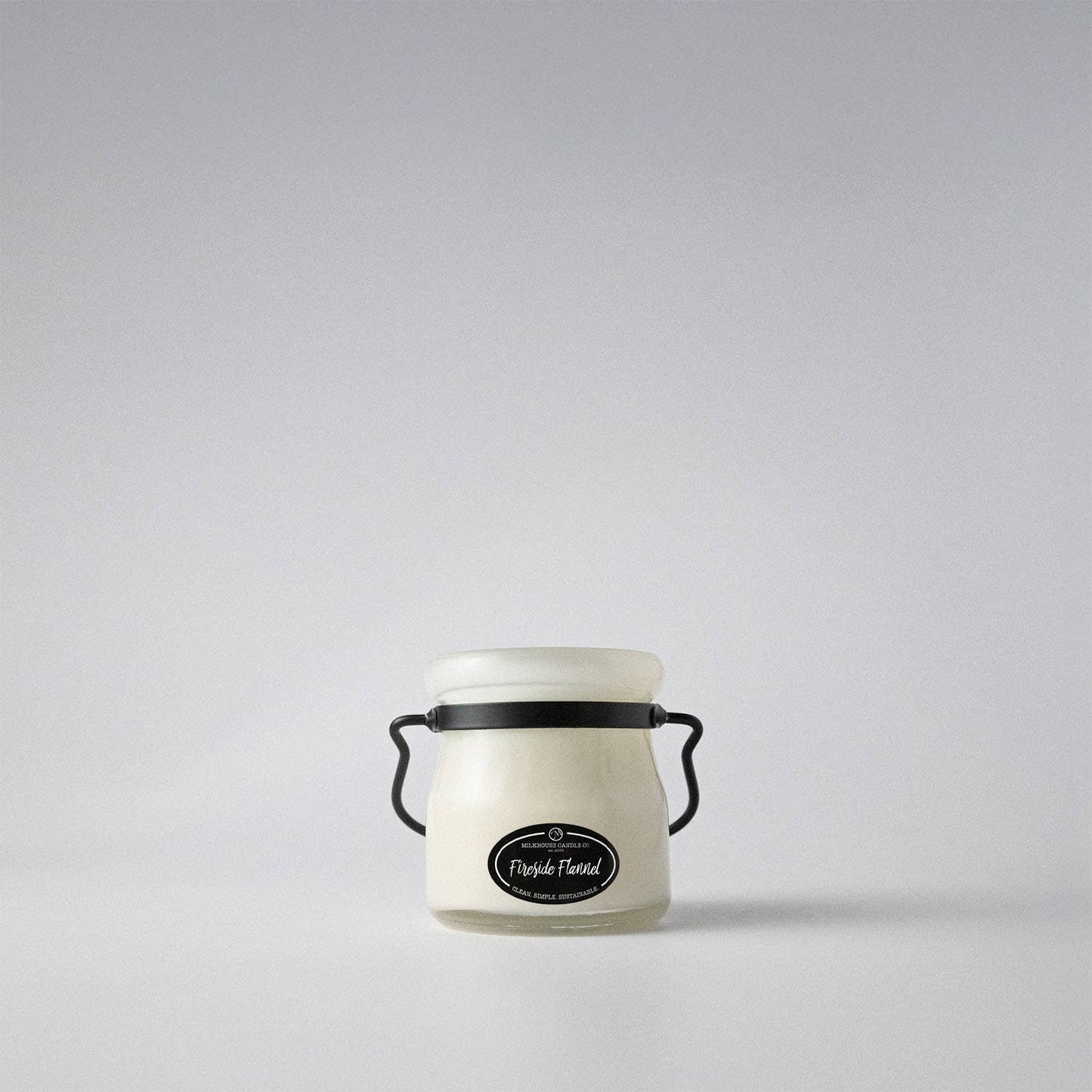 5 oz Cream Jar Candle: Fireside Flannel