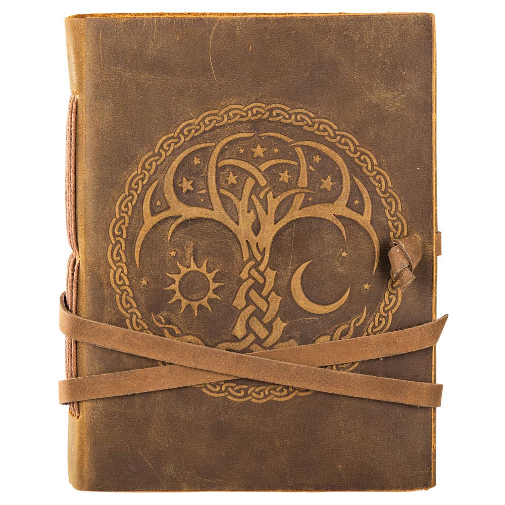 SUEDE TREE WITH SUN AND MOON JOURNAL