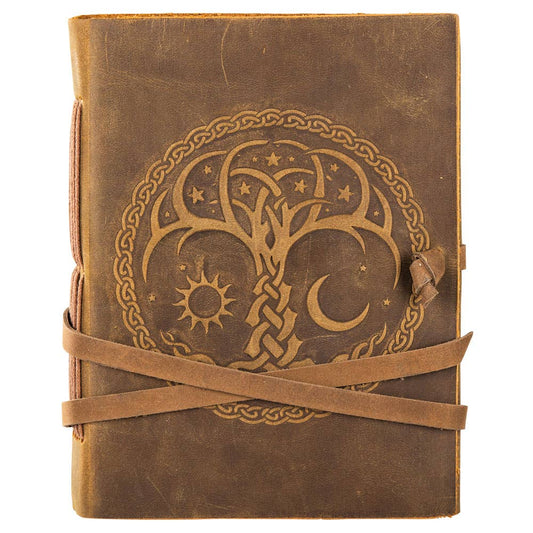 SUEDE TREE WITH SUN AND MOON JOURNAL