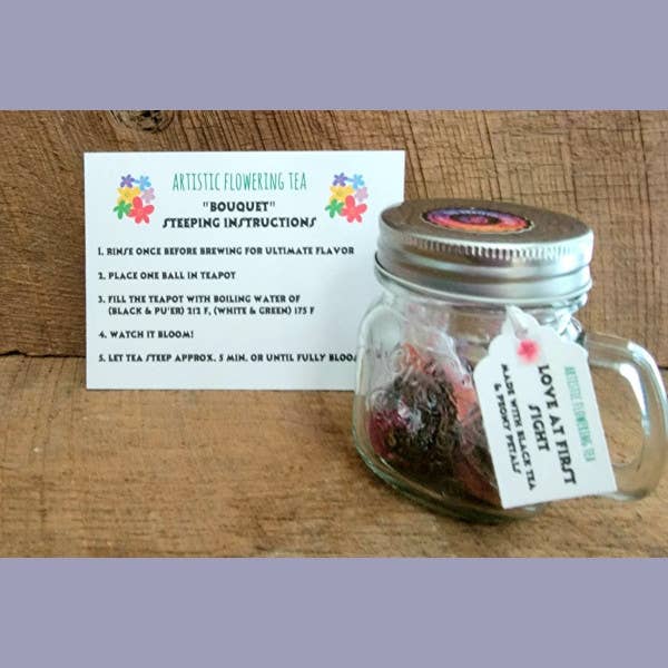Blooming Flower Tea Balls - Camellia Rose Black Tea - 3 Ball