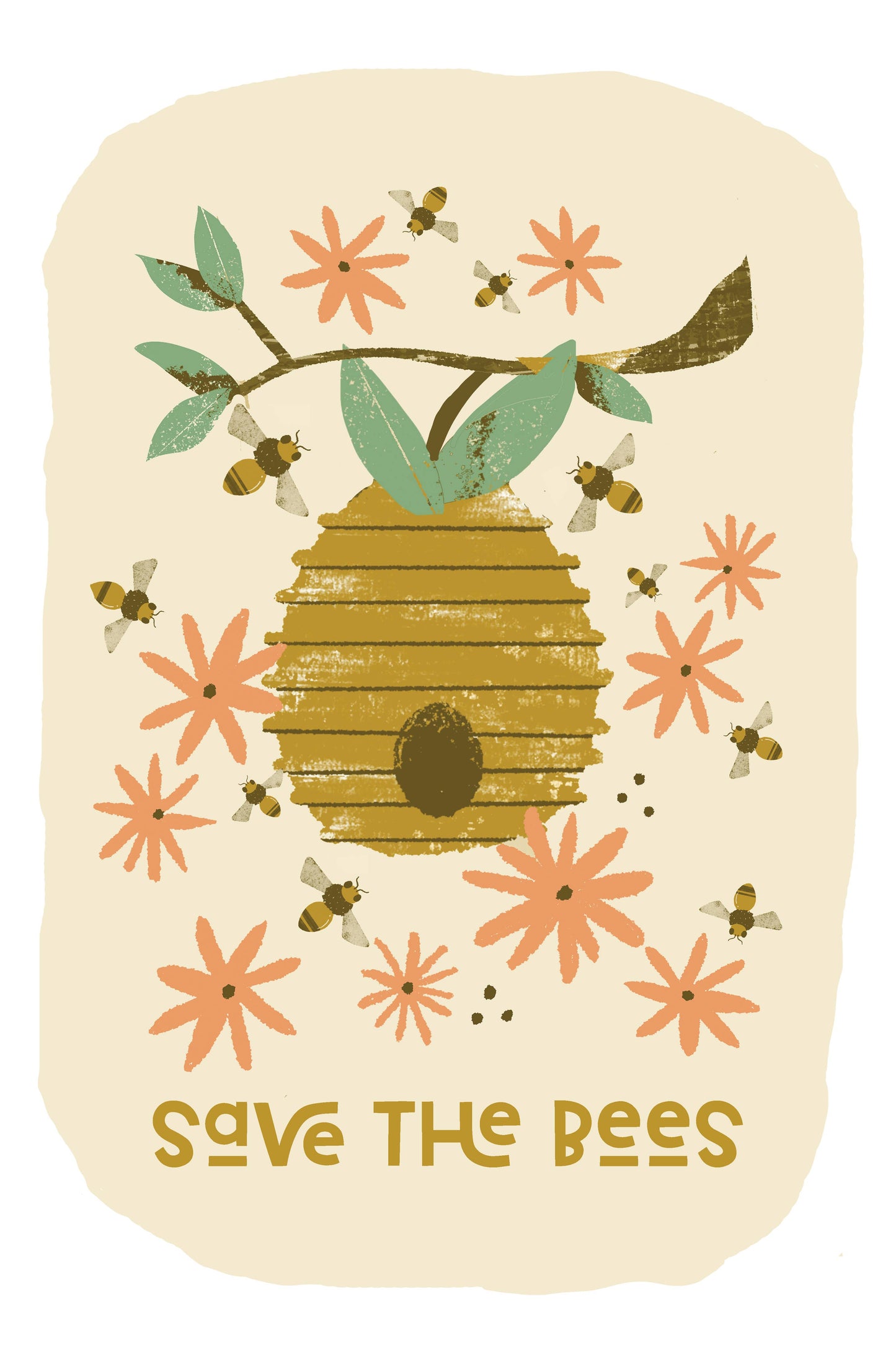 Save the Bees Paint-by-Number Kit for Kids