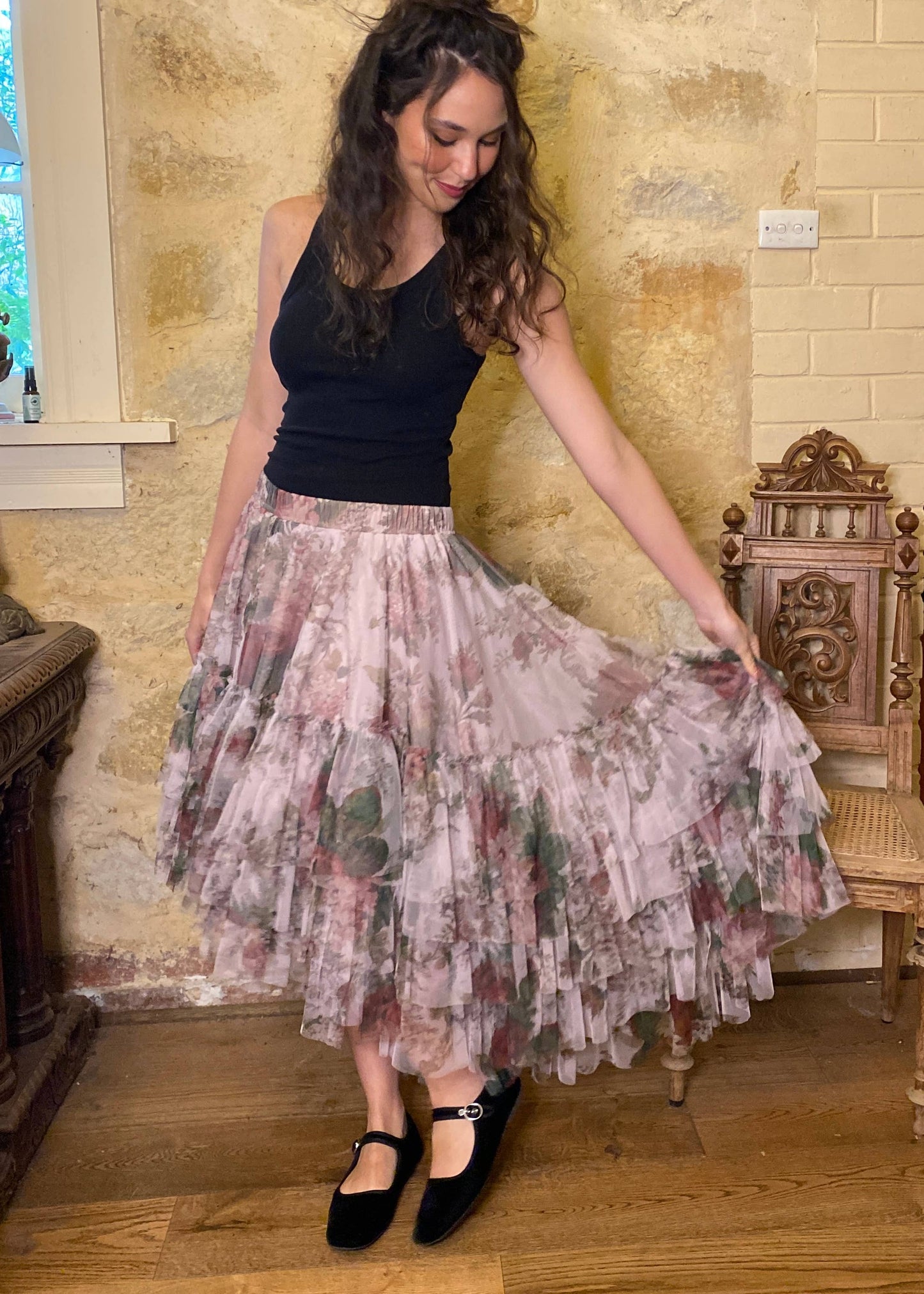 WOMEN'S - Ballerina skirt in Pink Floral