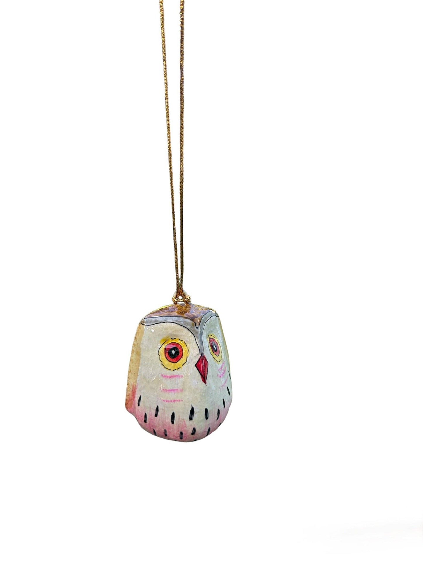 Owl Ornament Paper Mache