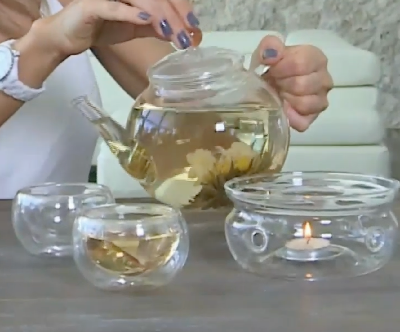 Glass Teapot  Stovetop & Microwave Safe