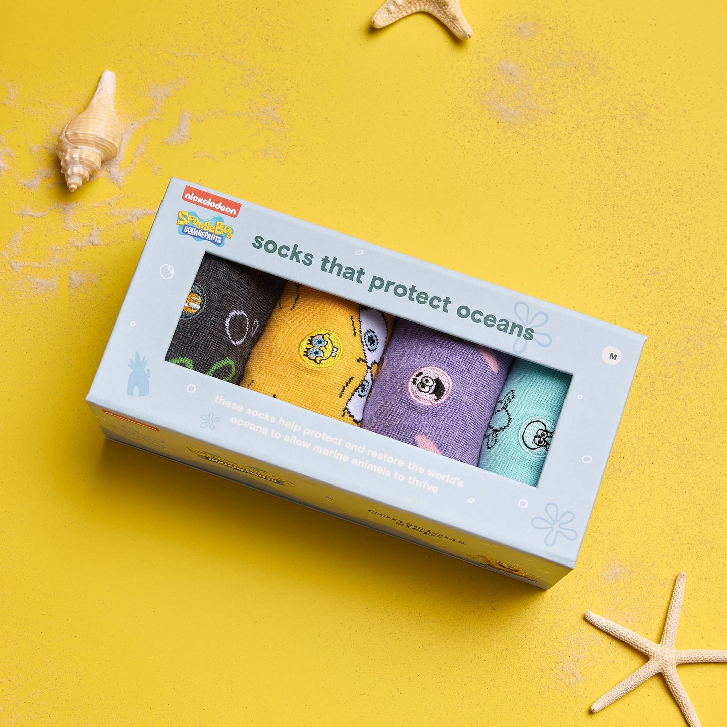 Boxed Set SpongeBob Socks that Protect Oceans